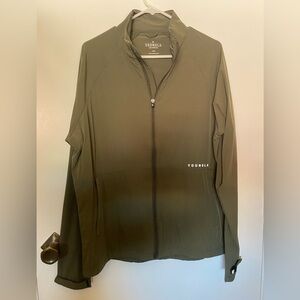 YoungLA Olive Green Full-Zip Windbreaker